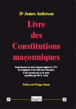 Livre Constitutions maçonniques