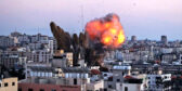 Israel Palestine illus explosion